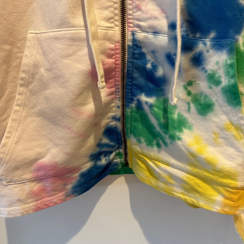 Electric & Rose Tie-Dye Full Zip hoodie size small - Picture 3 of 7